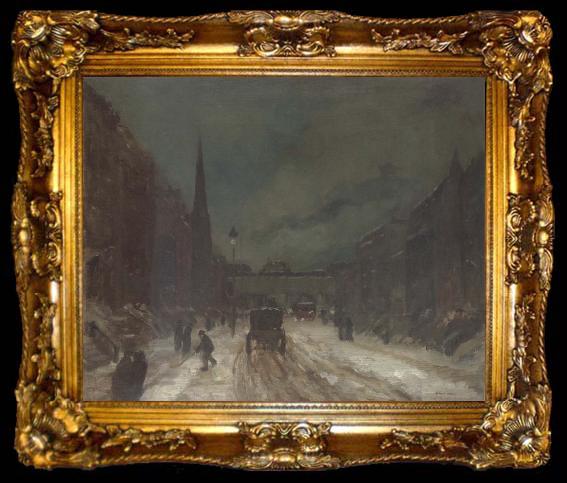 framed  Robert Henri Street Scene with Snow, ta009-2